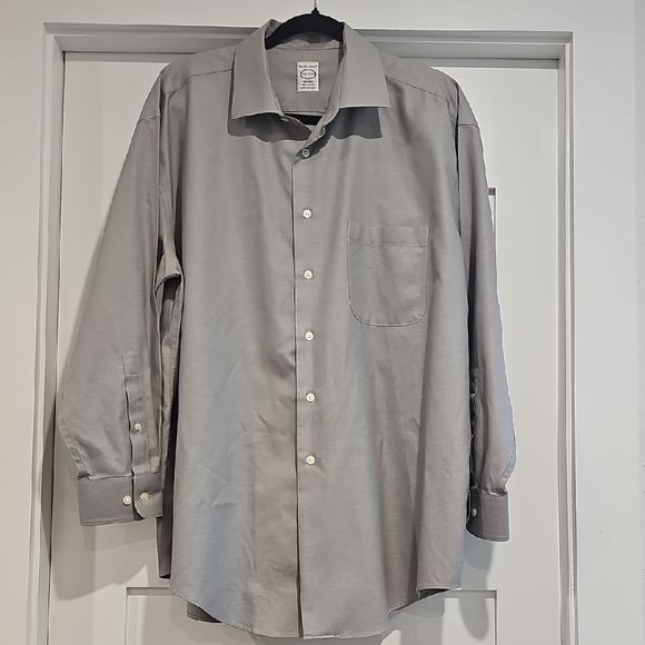Pronto Uomo Gray Dress Button Down Shirt with Long Sleeves - Picture 1 of 5